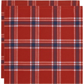 Resim Country Premium Dokuma Peçete Kırmızı (2'li Set) - 45x45 cm 
