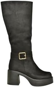 Resim fox SHOES V726454109 Kalın Topuklu Klasik Kadın Çizme 