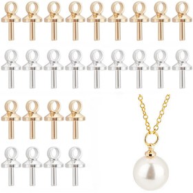 Resim 50/100 adet Altın ve Gümüş Göz İğneleri - DIY Takı Yapımı Malzemeleri Küpe, Kolye ve Baş Aksesuarları için, El Sanatları Aksesuarları | Dekoratif Göz İğneleri | Dayanıklı El Sanatları Araçları, Takı Yapımı Malzemeleri 