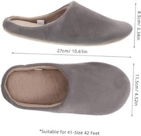 Resim VALICLUD 1 Çift Sıcak tutan kaymaz terlikler ev terliği banyo terliği kadınlar için spa terlikleri misafir terlik kadınlar için terlik erkekler için spa terlikleri kadın terlik havlu Grey 