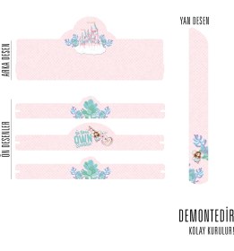 Resim Popcorn Kids Pegasus Şato Üçlü Duvar Rafı 