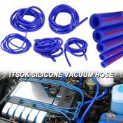 Resim 300Cm Yüksek Sıcaklıklara Dayanıklı Mavi Silikon Vakum Borusu, Gıda Kullanımı İçin Uygun, Esnek, Dayanıklı ve Kokusuz, İç Çapları 3Mm, 4Mm, 6Mm, 8Mm ve 10Mm Olarak Mevcut Dış Çapları ile Mevcut 