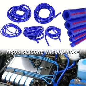 Resim 300Cm Yüksek Sıcaklıklara Dayanıklı Mavi Silikon Vakum Borusu, Gıda Kullanımı İçin Uygun, Esnek, Dayanıklı ve Kokusuz, İç Çapları 3Mm, 4Mm, 6Mm, 8Mm ve 10Mm Olarak Mevcut Dış Çapları ile Mevcut 