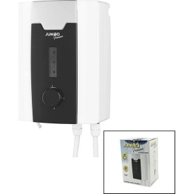 Resim Jumbo Premium Beyaz Ani Su Isıtıcı Elektrikli Şofben Duş 7 Emniyet Termostat 3 Kademeli 8000W 