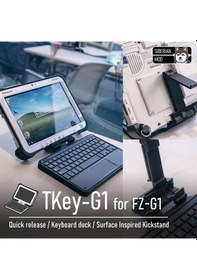 Resim Opencart Tkey-g1: Toughpad Fz-g1 İçin Klavye Dock / Kickstand Sadece Plastik Aparattır 
