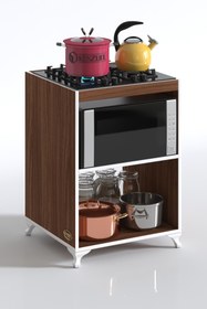 Resim Kenzlife Ocak Dolabı Figen Cvz 85*60*57 Mutfak Modül Mini Fırın Ankastre Ocak İçin 