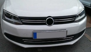 Resim OMSA VW Jetta Krom Ön Tampon Çıtası 2 Parça 2011-2014 Arası 