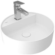 Resim Turkuaz Seramik Smartedge 45 CM Yuvarlak Lavabo Mat Beyaz 