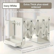 Resim Gateesat Dayanıklı Metal Kitap Ayracı 6lı Set Katlanır Masaüstü Düzenleyici Kalemlik Beyaz Beyaz 