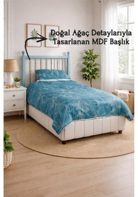 Resim Mavi Başlık 120'lik Su Yeşili Renk Mdf Diğer 