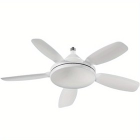 Resim 81.28cm Ultra-Thin E27 Tavan Fanı Işığı - 3 Hızlı Yüksek Rüzgar Gücü, LED Aydınlatma, Oturma Odası, Yatak Odası, Restoran için Şık Beyaz Tasarım - İç Mekan Kullanımı, Pil Gerektirmez, Oturma Odası, Yatak Odası Soğutma, Modern Aydınlatma, Dayanıklı Yapı 
