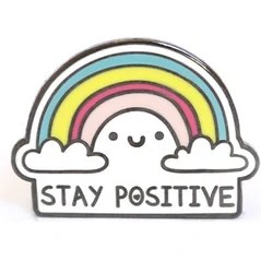 Resim Kagito “stay Posıtıve” Broş 