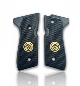 Resim 92FS M9 96 Pistol Grip - Beech wood Blue Hand-engraved 3D pattern - ZIB Grips 