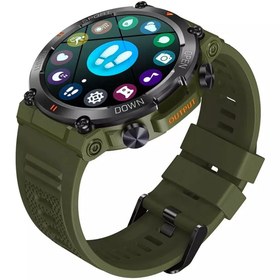 Resim Spovan AtlasX Pro Tansiyon Sesli Görüşme Military Akıllı Saat (Distribütör Garantili) 