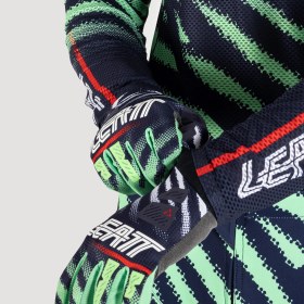 Resim Leatt Moto 5.5 UltraWeld Matcha Enduro Motosiklet Forması Yeşil Lacivert XL 