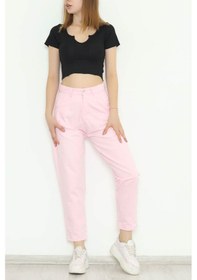 Resim Paça Dikişli Pantolon Pembe - 1325.1367. Pembe 