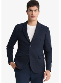 Resim Defacto Slim Fit Dar Kesim Blazer Ceket F7690ax25aunv64 Lacivert 