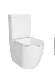 Resim VitrA S55 DUVARA SIFIR KANALSIZ KLOZET+REZERVUAR+İÇ TAKIM+KLOZET KAPAĞI SET 