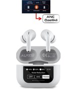Resim SILATECH Auris Airpro2 Anc Dokunmatik Lcd Panelli Bluetooth Anc Gürültü Engelleme Özellikli Kulaklık 
