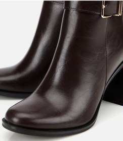 Resim Hotiç Kadın Kahverengi Tokalı Topuklu Bilekte Bot 01boh314950a480 01boh314950a480 Kahverengi 