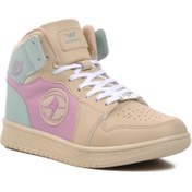 Resim Sloga Hı Bej-Lila-Yeşil Unisex Hi Sneaker Walkway