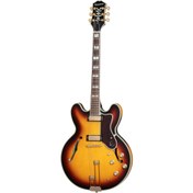 Resim Epiphone Sheraton Frequensator Semi-Hollowbody Elektro Gitar (Vintage Sunburst) 