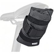 Resim Yuntech01 Bisiklet Tamiri İçin Çok Fonksiyonlu Katlanabilir Saddle Çanta, Taşınabilir Jant Tamir Aleti Çantası - Siyah-gri Poliester Malzeme Siyah 