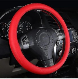 Resim Padalink Kaymaz Silikon Direksiyon Kılıfı - Kırmızı Renk, 37cm Çap, -80 C/+360 C Dayanıklı Diğer 