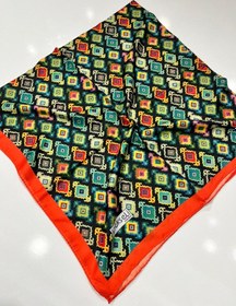 Resim İpekseli Pamuklu Eşarp Kilim Desen - 8 08 