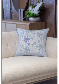 Resim Pamuklu Kumaş Runner Ve Kırlent Takımı 55x165 Cm Runner 2 Adet 