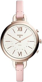 Resim Fossil Hibrit Akıllı Saat - Annette Pembe Deri FTW5023, Pembe 