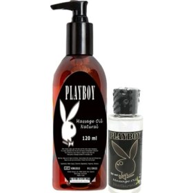 Resim Playboy Aromaterapi Natural Massage Oil 120 ml + Natural Aromalı Massage Vücut Masaj Yağı 50 ml 
