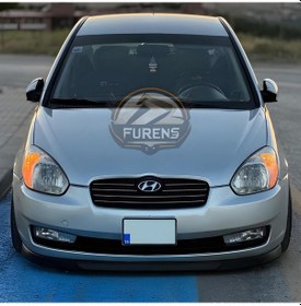 Resim Hyundai Accent Era 2006-2010 Uyumlu H Lip Esnek Ön Lip 2 Parça Karlık Ön Ek Tampon Altı Dil 