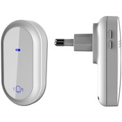 Resim Monyee Su Kullanımlı Kendinden Şarjlı Kablosuz Kapı Zili - 180 Metre Menzil, 38 Melodi, Ip44 Su Geçirmez 112 Karakter 