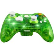 Resim Ruicoo X360 İçin Yeşil Led Işıklı Titreşimli Kablolu Oyun Kumandası Taşınabilir Ve Eğlenceli 