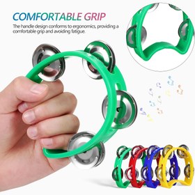 Resim 4'lü çocuk çıngırak oyuncak seti - erken öğrenme el çalınan sesli oyuncaklar, doğum günü ve tatil hediyeleri için mükemmel seçim, kavrama atmosferi müzik aletleri 