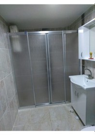 Resim Markaduş İki Duvar Arası Krom Mika Duşakabin (Duvardan Duvara) Krom 