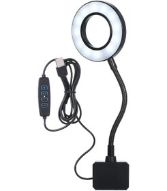 Resim Maiyame Usb Beslemeli 18 Led Akvaryum Işıklandırma, 10 Kademeli Aydınlatma Ve 3 Renk Seçeneği İle Esnek Boyun Tasarımı Siyah 