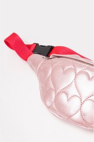 Resim ICONE BAG Çocuk Kalp Kapitone Detaylı Bel Çantası Pembe 