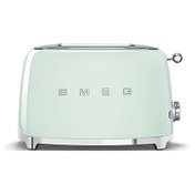 Resim SMEG 50'S Style Retro TSF01PGEU Pastel Yeşil 2x Ekmek Kızartma Makinesi 