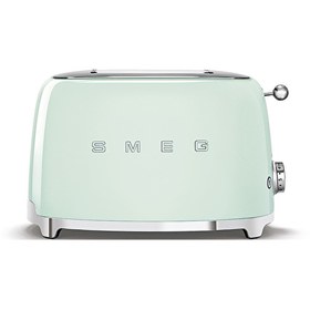 Resim SMEG 50'S Style Retro TSF01PGEU Pastel Yeşil 2x Ekmek Kızartma Makinesi 