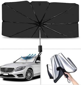 Resim Bosel Yeni Nesil Tüm Araç Modellerine Uygun Oto Şemsiye Katlanabilir UV Işınlarına Karşı 