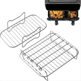 Resim Maggiei Tefal EY9018 5.2/3.1 L Için Baketron Airfryer Aksesuarları, Airfryer Rafı, Tower T17099 Salter EK5729 9l Için Pişirme Izgarası (Yurt Dışından) 