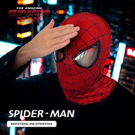 Resim Tam Yüz Maskesi - Kırmızı ve Siyah Kostüm Aksesuarı, Klasik Stil Plastik Maskesi Halloween, Sevgililer Günü, Noel, Paskalya ve Daha Fazlası İçin, Çok Yönlü Ev ve Parti Dekoru, Parti Kostümü Aksesuarı | Süper Kahraman Maskesi | Dayanıklı Plastik Maskesi, Süper Kahraman Aksesuarları 
