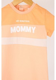Resim Harika Kids Kız Bebe&çocuk Penye Kumaş Mommy Baskılı Tulum 001 
