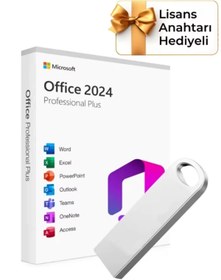 Resim Microsoft Office 2024 Pro Plus Kurulum Dosyalı USB Bellek 16GB (Lisans Anahtarı Hediyeli) 