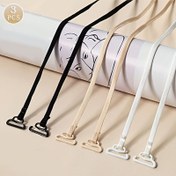 Resim 3 Çift Görünmez Omuz Askısı Sütyen Aksesuarı - Çıkarılabilir, Kaymaz, Kadınlar İçin Polyester Örgü Kumaş, Siyah, Bej ve Beyaz Renklerde Mevcut, Sütyen Geliştiricileri | Minimalist Tasarım | Örgü Yapısı, Sütyen Askısı Geliştirici 