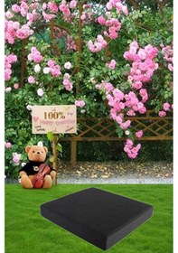 Resim Sandalye- Koltuk Minderi Bahçe Minderi & Balkon Minderi Bank Minderi 50x50x8 Cm Gri 