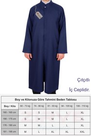 Resim Hediyeleşin Sade Cübbe İmam Cübbesi - LACİVERT 