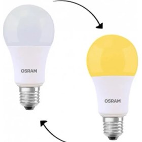 Resim Osram Sinek Kovucu 8W Beyaz-Sarı Işık E-27 840lm Led Ampul 
